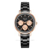 Alexandre Christie AC 2A56 BF Black Rosegold Stainless Steel